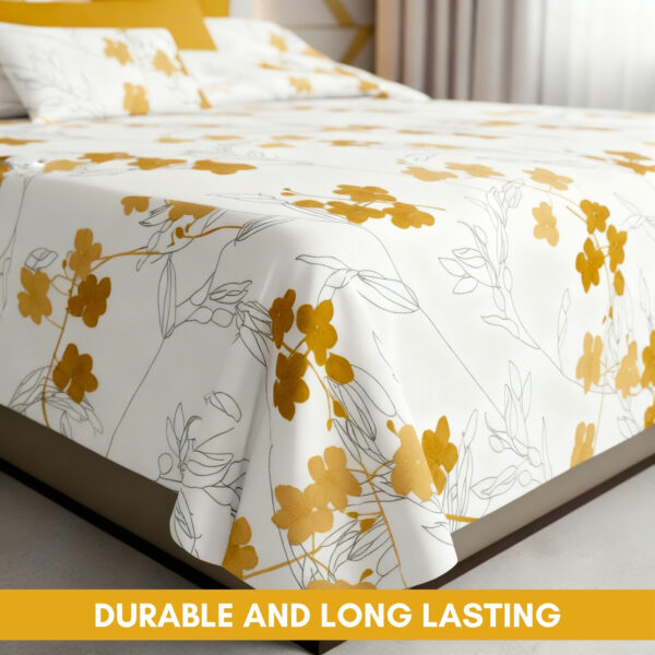 3 Gujarat Cotton Double Bedsheet with 2 Pillow Covers – Traditional Gujarati