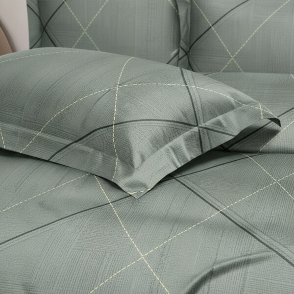 64 Glace Cotton Double Bedsheet with 2 Pillow Covers – Smooth Glossy Finish