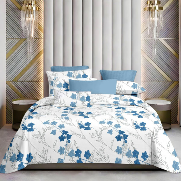 7 Gujarat Cotton Double Bedsheet with 2 Pillow Covers – Traditional Gujarati Weave