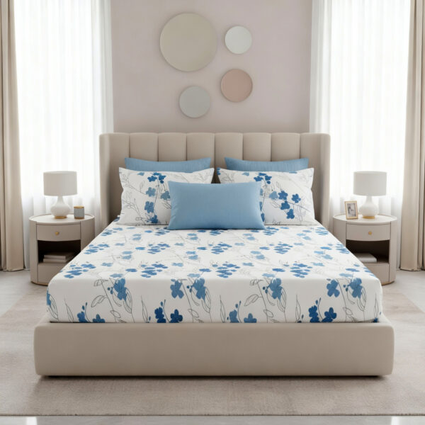 8 Gujarat Cotton Double Bedsheet with 2 Pillow Covers – Traditional Gujarati Weave