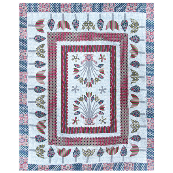 Gangaur Rangoora Jaipur Cotton Double Bedsheet King Size with 2 Pillow Covers – 100% Pure Cotton, Hand Block Print (95x108 Inch)