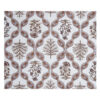 b3 (5) Gangaur Brown Beige Jaipuri Print Pure Cotton Double Bedsheet with 2 Pillow Covers