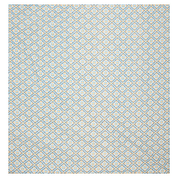 05-04 ST Cubical Blue Geometric Print 100% Pure Cotton Bedsheet with 2 Pillow Covers