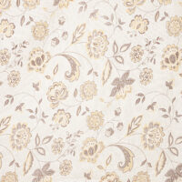 08-05 ST Coco Brown Floral Print 100% Pure Cotton Bedsheet with 2 Pillow Covers