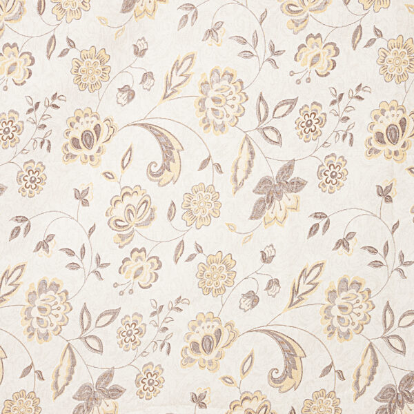 08-05 ST Coco Brown Floral Print 100% Pure Cotton Bedsheet with 2 Pillow Covers