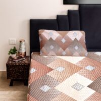 HLtEoEj9J4dmFx2iR16pufPY.jpg Copper Mosaic Cozy Luxe Cotton King Size Bedsheet with 2 Pillow Covers