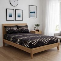 J2rYjFUDTBkscz5vOKJPc5P1-4.jpg Brown Bliss Single Bedsheet with Dotted Pattern