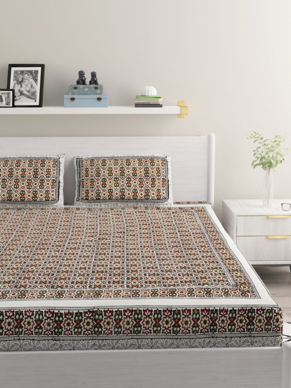 TiuvWUsz7xY_h2uOYFO2eO5S-1.jpg Handwoven Khadi Cotton Bedsheet – Pure & Breathable | 90x100 Inch