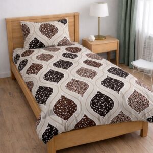 Single Size Bedsheet with Leopard Print Design